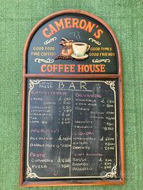 Lavagna quadro legno vintage x Pub Taverna