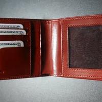 Portafoglio uomo in Pelle marrone chiara nuovo