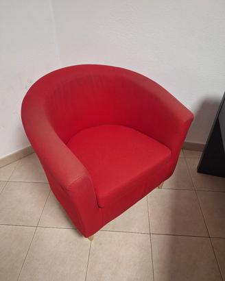 poltrona ikea rossa
