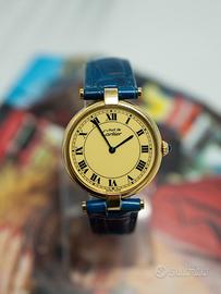 Cartier vendome Vermeil cassa placcata oro 31 mm