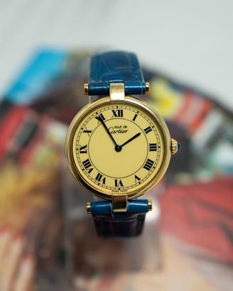 Cartier vendome Vermeil cassa placcata oro 31 mm