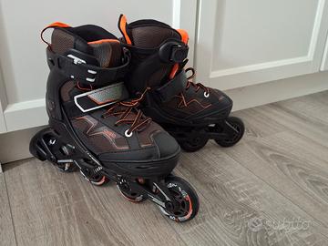 Roller FIT3 JR Oxelo Black Orange numero 32-35