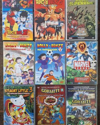 8 DVD Marvel, DragonBall, Holly e Benji, Gormiti