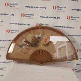 Ventaglio In Teca In Legno dipinto a mano