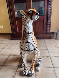 Ghepardo in ceramica Italiano