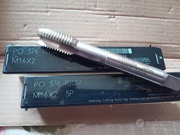 lotto n.2 maschi filettare m16 professionali 