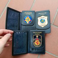 portafoglio distintivo protezione civile 