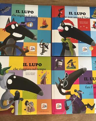 4 libri per bambini IL LUPO