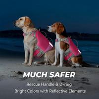 VIVAGLORY Gilet da Nuoto per Cani Rosa L