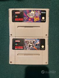Lotto 2 cartucce gioco Snes Super Nintendo