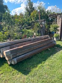 Travi in legno di fiume