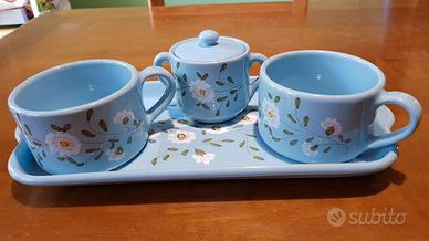 Set da colazione Vassoio Tazze + zuccheriera