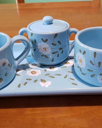Set da colazione Vassoio Tazze + zuccheriera