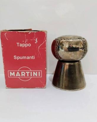 Tappo Martini vintage argentato, completo di scato