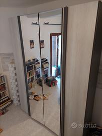 Armadio due ante specchiate