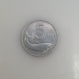 5 Lire delfino 1956