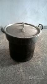 PAIOLO IN RAME  STAGNATO ALL'interno