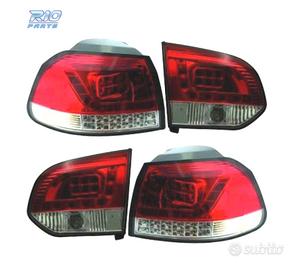 FANALI PER VOLKSWAGEN VW GOLF 6 08-12 LED ROSSO CR