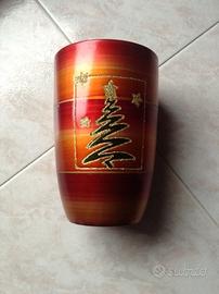 Vaso con albero natale