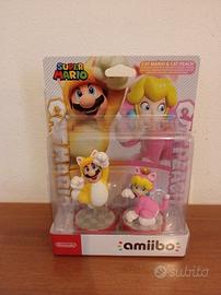 Nintendo Amiibo Mario e Peach Gatto Nuovo