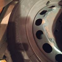 4 Cerchi VW ferro R16 a 5 fori e gomme 205/55 R16