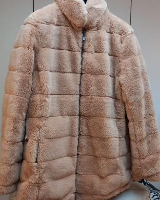 Giubbotto Donna Teddy Ecopelliccia Beige