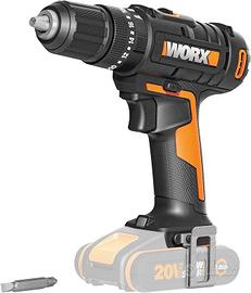 WORX WX370.9, trapano 20V, 50Nm, 2 marce, luce LED