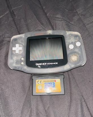Game boy advance trasparaente + mario bros 3