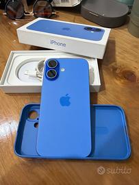 Iphone 16, 128gb, color blu, pari al nuovo.