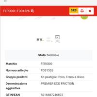 Kit Pastiglie freno ferodo Mercedes classe e