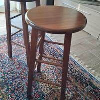 Sgabelli in noce scuro