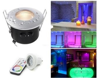 Faretto Cromoterapia Led da incasso luce RGB 8w