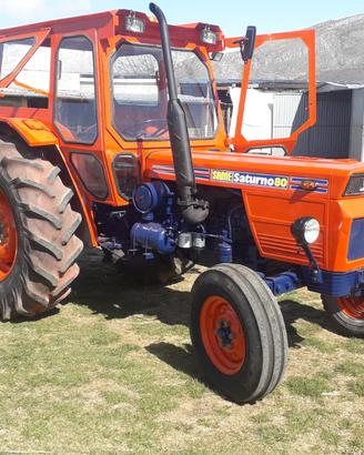 SAME Saturno 80 cabinato + rimorchio agricol