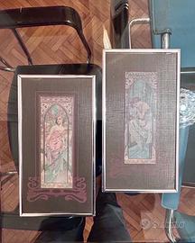 Due quadretti ingles vintage, molto famosi anni 70