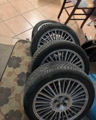 Cerchi e gomme alfa 147