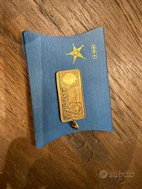 Ciondolo banconota 100000 lire oro giallo 18kt