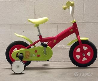 bicicletta bambino misura 14 con rotelle 