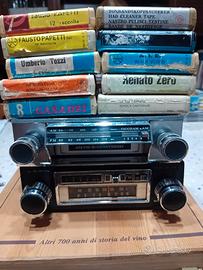 Autoradio anni '70 Stereo 8 con cassette