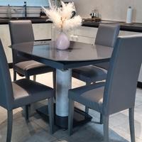 Tavolo da pranzo allungabile in vetro