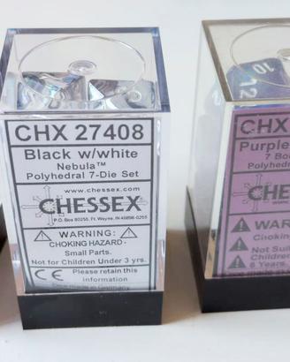 Lotto 4 Set Dadi Chessex Box Originali OOP
