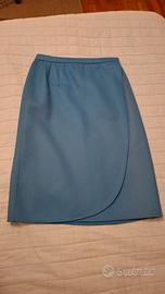 Gonna vintage Biki Boutique blu a portafoglio 