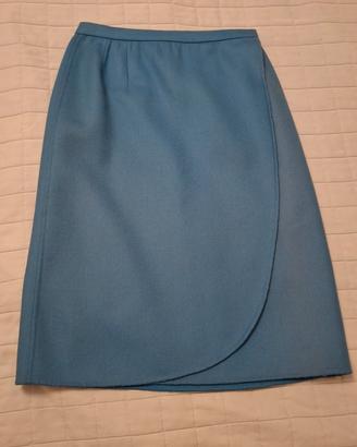 Gonna vintage Biki Boutique blu a portafoglio 
