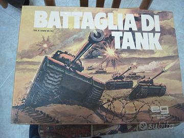 gioco da tavolo battaglia di tank  anni 80