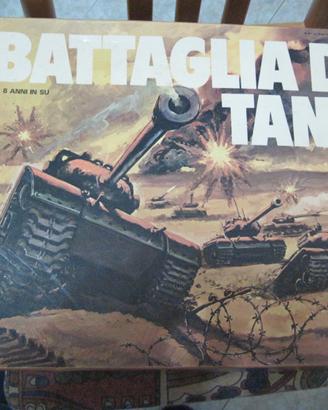 gioco da tavolo battaglia di tank  anni 80