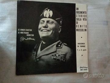 BENITO MUSSOLINI DISCORSO DI TORINO VINILE 33 GIRI