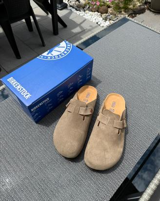 Birkenstock Boston Taupe Suede Taglia 43