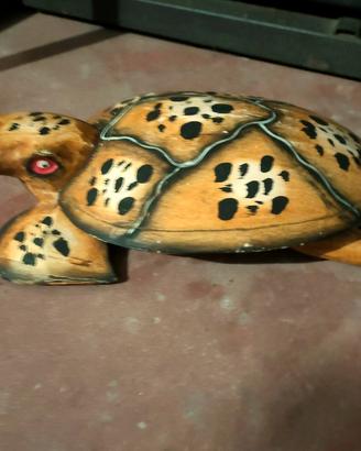 tartaruga in legno 30cm c.ca