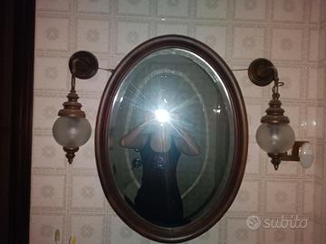 arredamento bagno specchio luci e mensole
