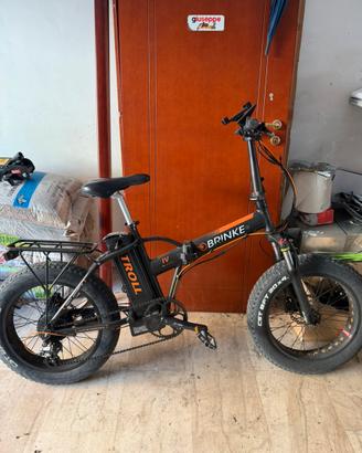 Bicicletta Elettrica Pieghevole Fat Bike BRINKE