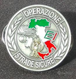 strade sicure distintivo PIN  spilla esercito 